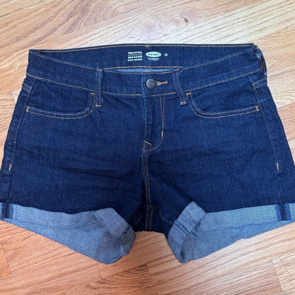 Dark Wash Jean Shorts